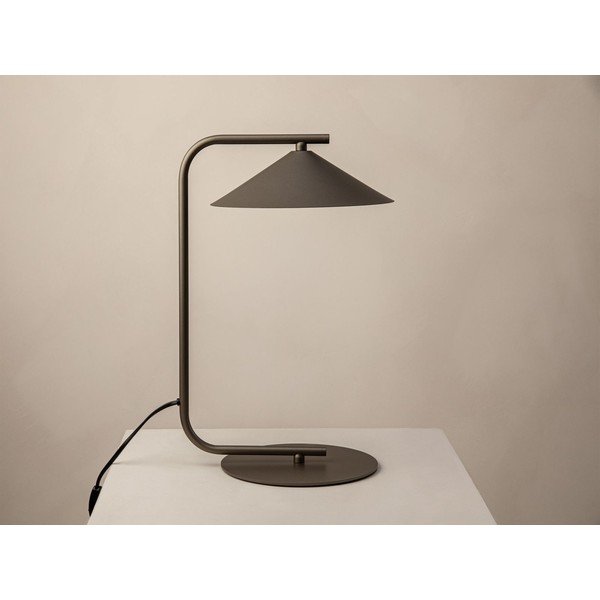 Lampada da tavolo marrone in metallo (altezza totale 42 cm) Nocte – Micadoni -image-2