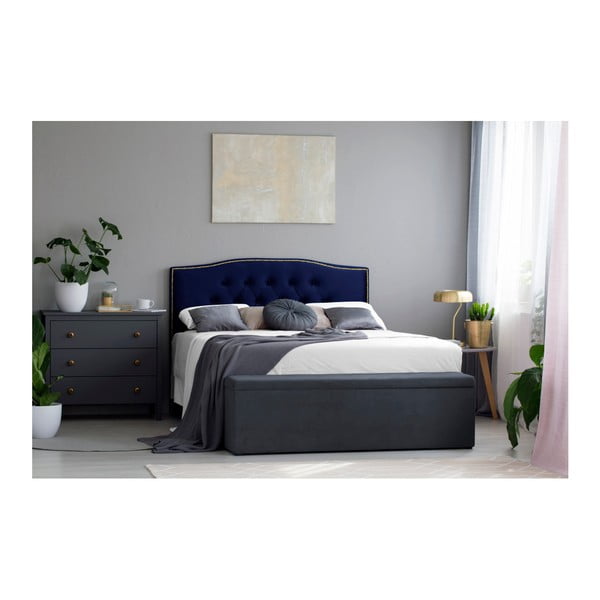 Testata blu navy Mazzini Sofas Daisy, 160 x 120 cm - Cosmopolitan Design-image-2