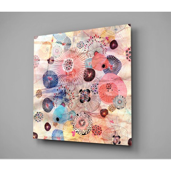 Pittura su vetro , 40 x 40 cm Alternative Flowers - Insigne-image-3