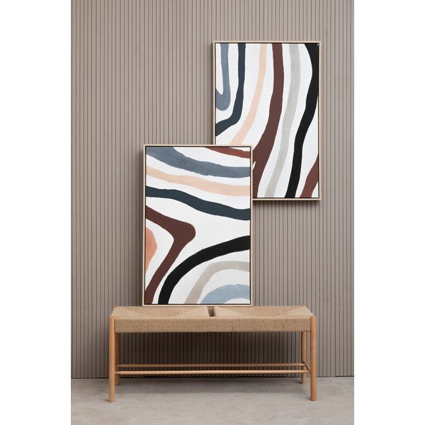 Set di dipinti con cornice inclusa/dipinti su tela 2 pz 63x93 cm Astratto – Premier Housewares-image-4