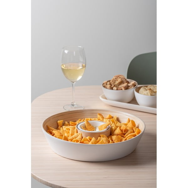 Ciotola da portata in bambù bianco ø 30 cm Puro - PT LIVING-image-1
