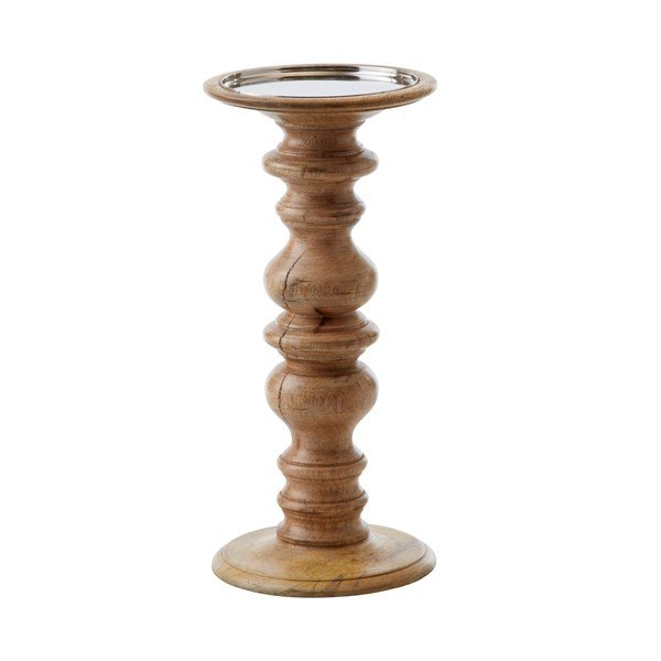 Stojan na svíčku Solido Nature, 26 cm