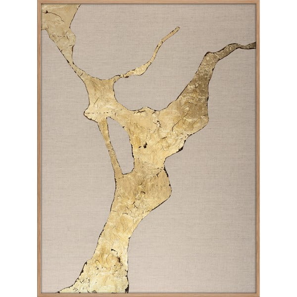 Quadro dipinto a mano 90x120 cm Wild Horizon Gold - Malerifabrikken