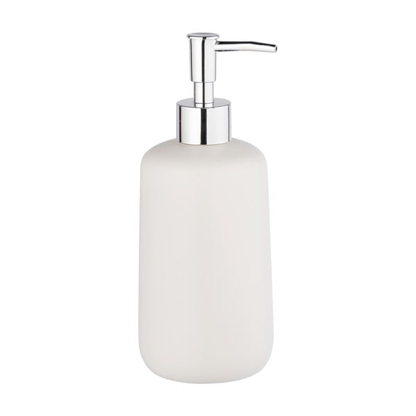 Dispenser di sapone in ceramica bianca 0,5 l Olinda - Allstar-image-1