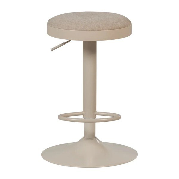 Sedia da bar beige imbottito con altezza regolabile Mevo – WOOOD-image-4