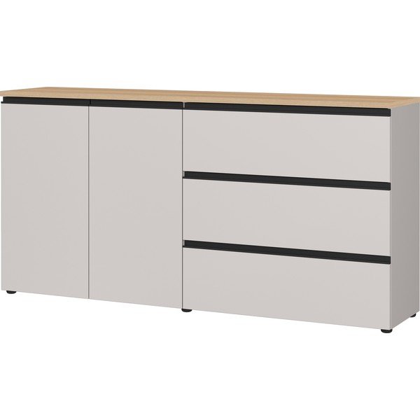Credenza greige/colore naturale chiaro 180x91x41 cm Cormano – Germania