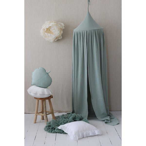 Baldacchino in cotone verde Mint - Moi Mili-image-1