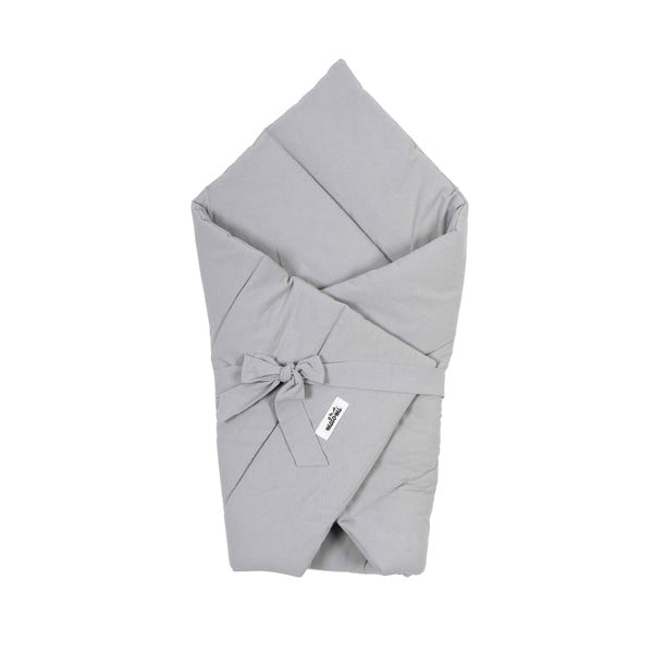 Fascia per neonati in cotone grigio 75x75 cm - Malomi Kids