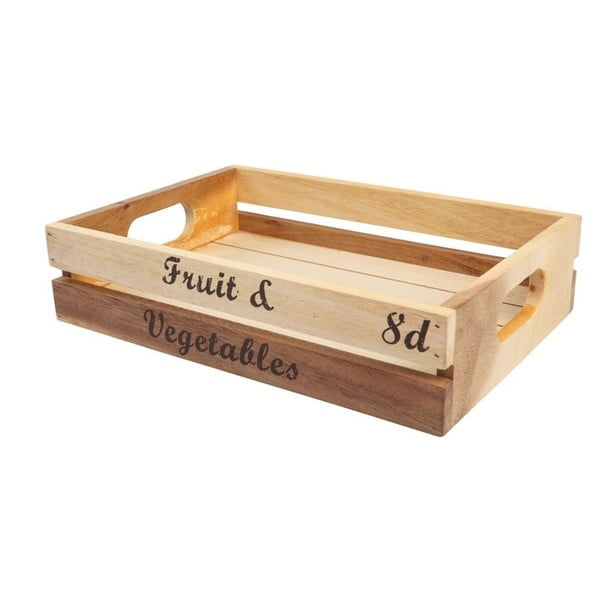 Přenoska z akáciového dřeva T&G Woodware Baroque Fruit and Vegetables, 30 x 21 cm-image-1