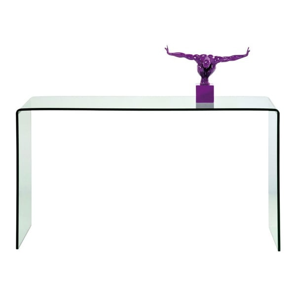 Tavolo consolle in vetro trasparente Club - Kare Design