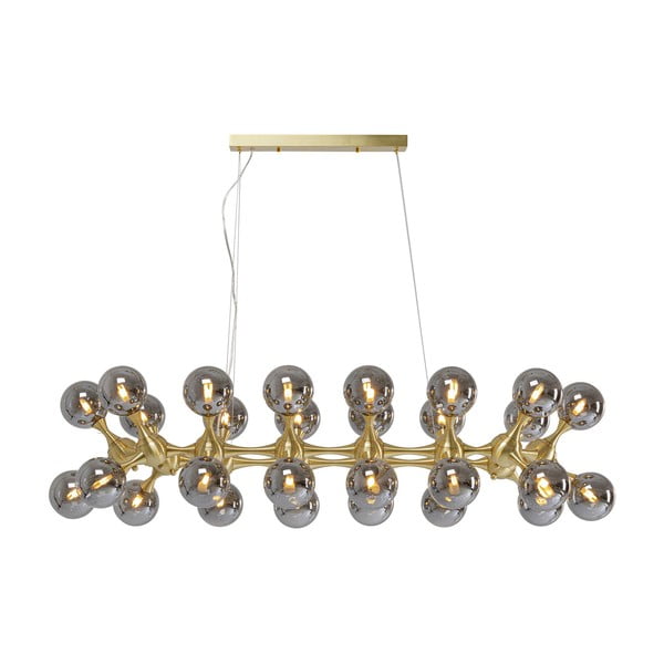 Lampada a sospensione di colore grigio-oro ø 12 cm Atomic - Kare Design-image-2