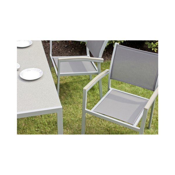 Sedia da giardino grigia Grace - Garden Pleasure-image-4