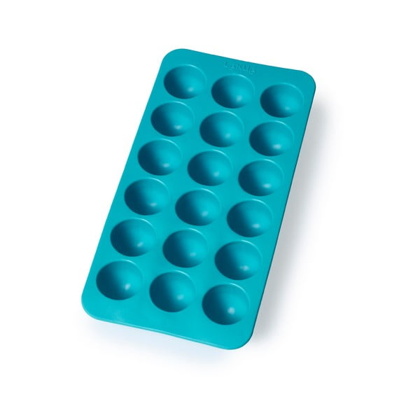 Stampo per ghiaccio in silicone turchese Rotondo, 18 cubetti - Lékué