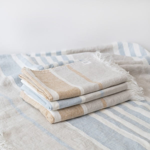 Telo mare in lino 140x170 cm Allure Stripe - Linen Tales