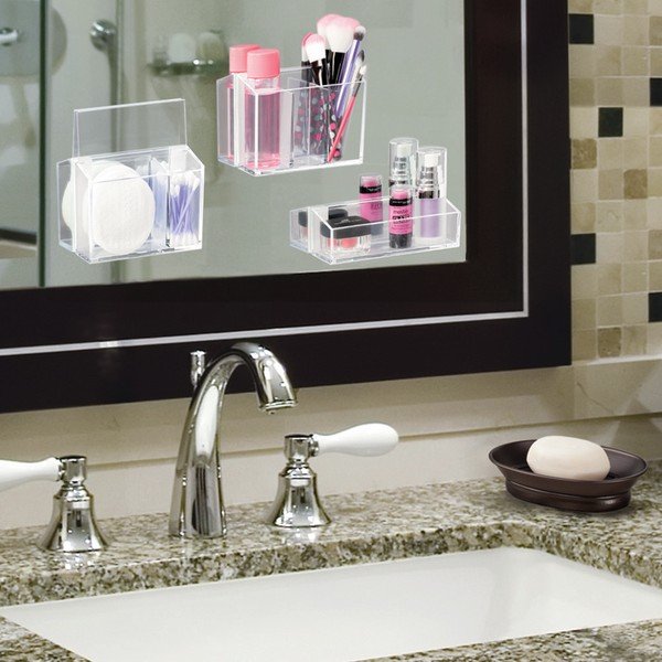 Sada 3 organizérů InterDesign Affix Vanity-image-1