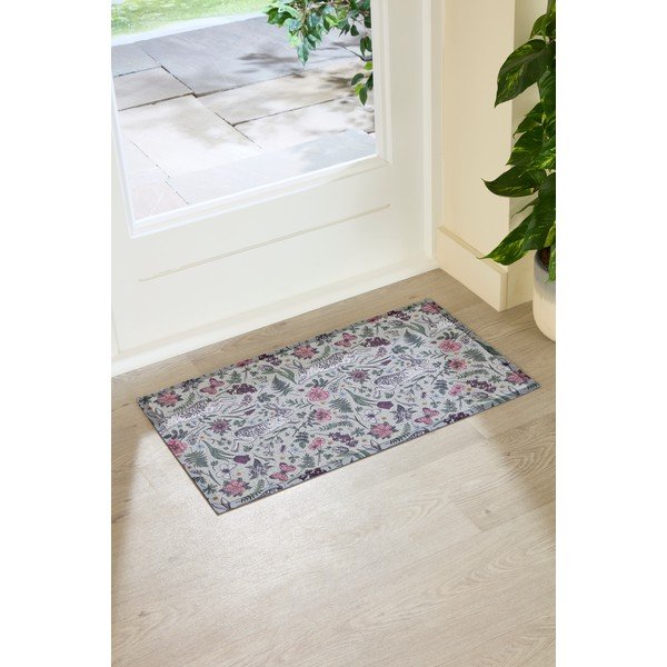 Zerbino in PVC 40x70 cm Hare Wildflowers – Artsy Doormats-image-2