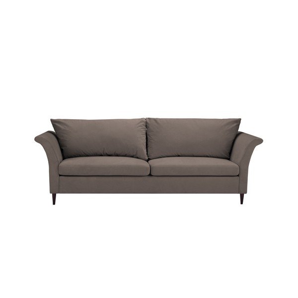 Divano letto a 3 posti marrone chiaro con contenitore Peony - Mazzini Sofas