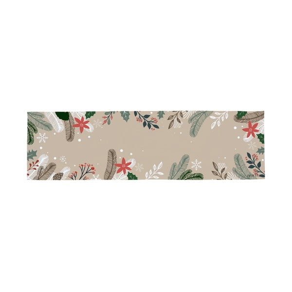 Runner da tavola in cotone con motivo natalizio 40x140 cm Frosted Branches - Butter Kings