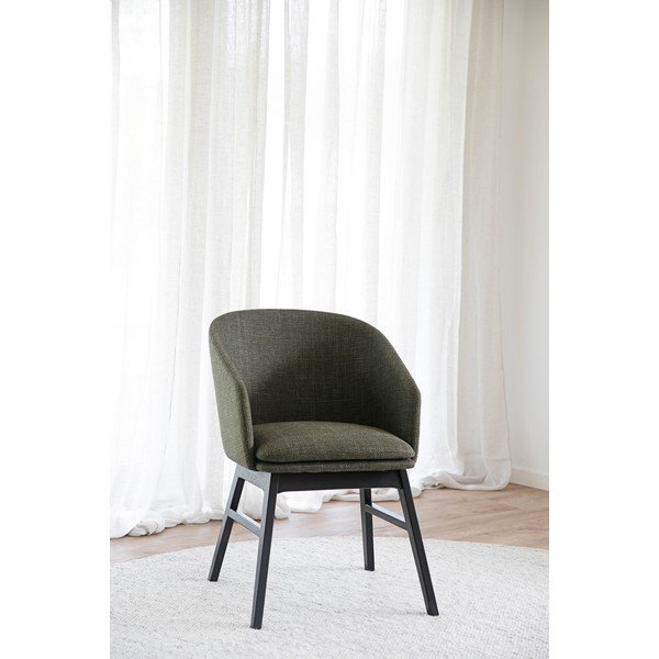 Set di sedie da pranzo verde in imbottito 2 pz Windham – Rowico-image-1