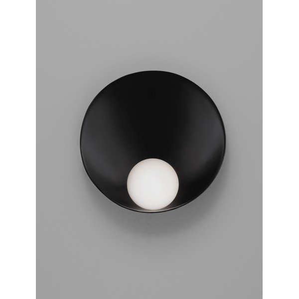 Lampada da parete nera opaca in acciaio Minim – Nova Luce-image-3