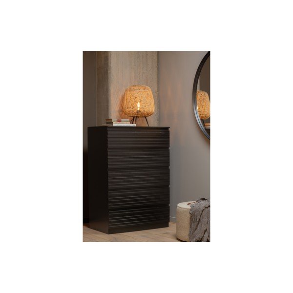 Pouf beige , ø 60 cm Sara - WOOOD-image-3