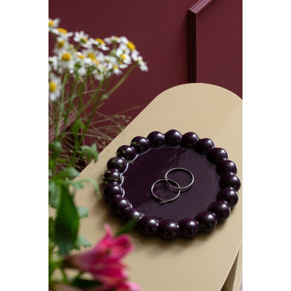 Vassoio decorativo in ceramica ø 20 cm Cadiz Dotty – PT LIVING-image-1