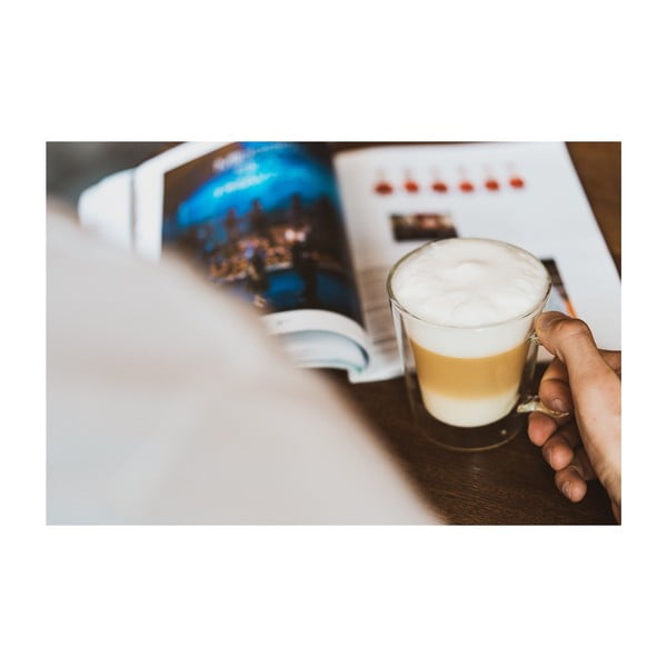 Tazze in set per cappuccino/con parete doppia in vetro 2 pz 350 ml – Vialli Design-image-2