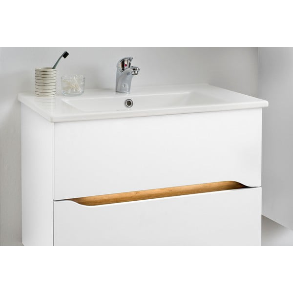 Mobile basso sospeso bianco senza lavello 72x51 cm Set 857 - Pelipal-image-4