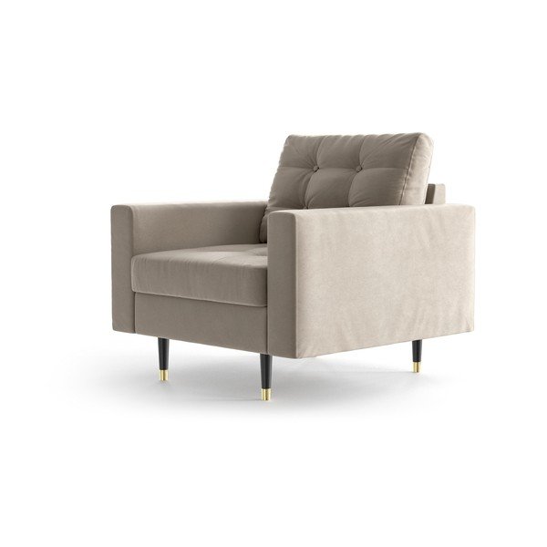 Poltrona in velluto beige Alto - Daniel Hechter Home-image-3