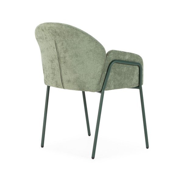 Set di sedie da pranzo verde in imbottito 2 pz Aslin – MOME-image-4