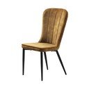 Sedia da pranzo gialla Hudson - Unique Furniture