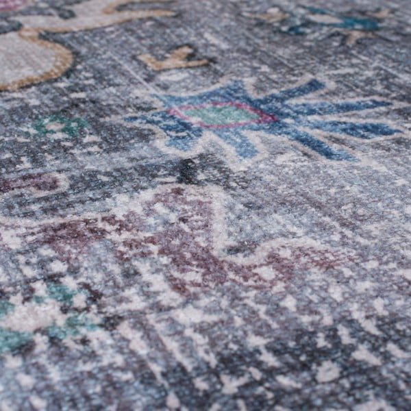 Tappeto lavabile blu/grigio 160x230 cm FOLD Millie - Flair Rugs-image-2