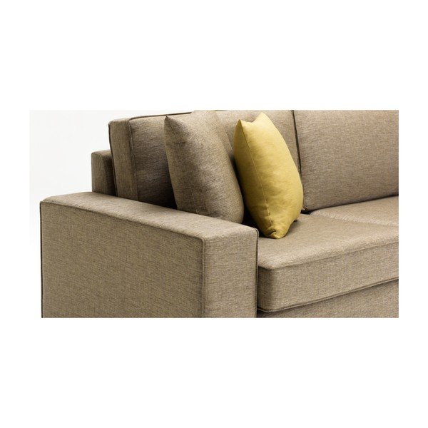 Divano a tre posti marrone Doty - Balcab Home-image-2