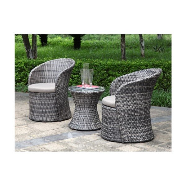 Set di 2 sedie da giardino e tavolo ADDU Vagos - Garden Pleasure-image-1