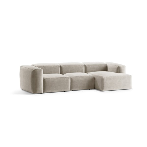 Divano angolare beige (con penisola a destra/con chaise lounge) Bergamo – Cosmopolitan Design-image-2