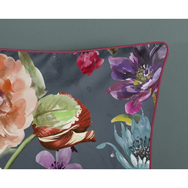 Set copripiumino e federa color antracite in raso di cotone per letto matrimoniale ed esteso 240x220 cm Parma – Descanso-image-3