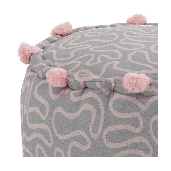 Sgabello in rosa chiaro e grigio chiaro Tangle - Tomasucci-image-1