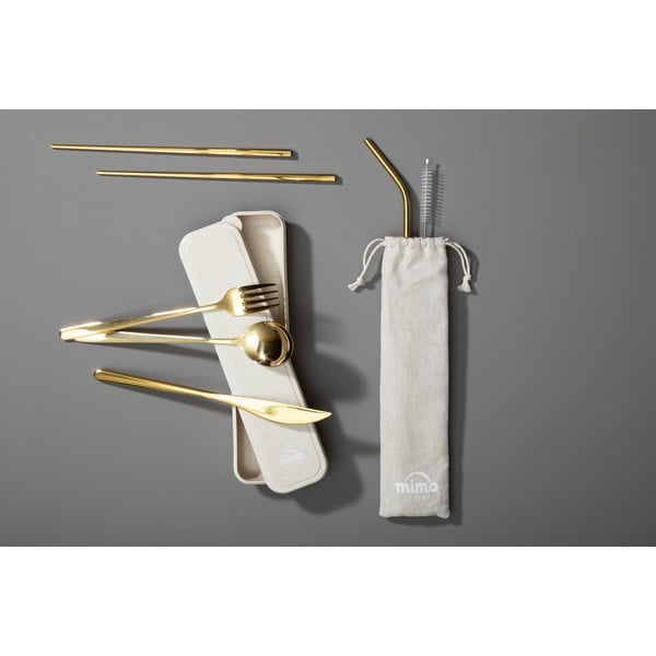 Posate in acciaio inox color oro 6 pezzi Mimo - Premier Housewares-image-1