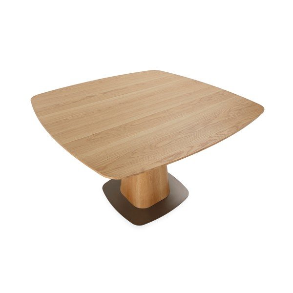 Tavolo da pranzo con effetto rovere 120x120 cm Etel – MOME-image-4