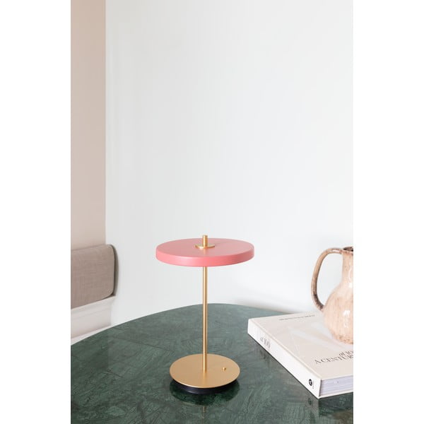 Lampada da tavolo dimmerabile a LED rosa con paralume in metallo (altezza 31 cm) Asteria Move - UMAGE-image-4