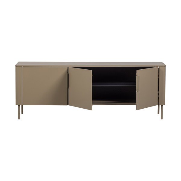 Mobile TV grigio tortora in pino massiccio 154x56x44 cm Gunnar – WOOOD-image-3