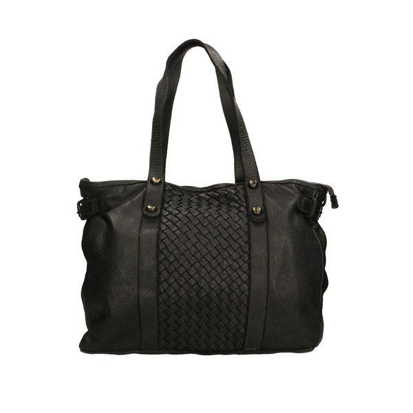 Borsa in pelle nera - Chicca Borse