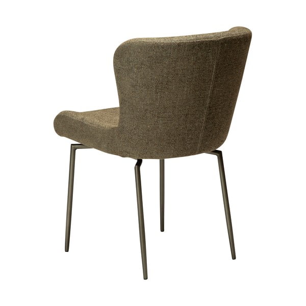 Sedia da pranzo color kaki in imbottito Glam – DAN-FORM Denmark-image-2