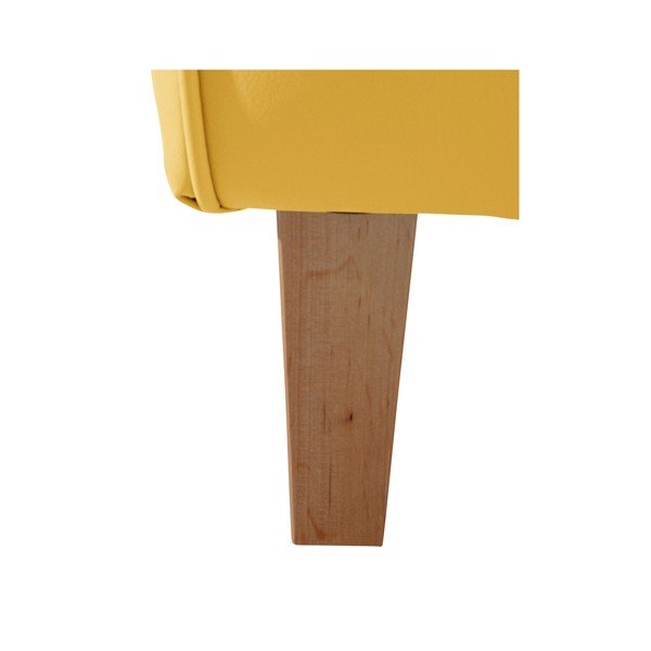 Poltrona in similpelle gialla Lorris Corn - Max Winzer-image-3