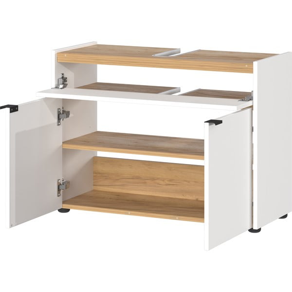 Mobile bianco sotto il lavabo 80x60 cm Forano - Germania-image-3