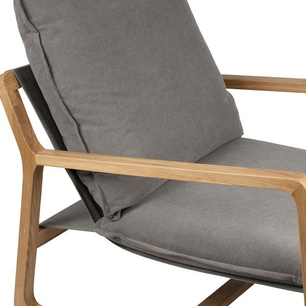 Sedia da giardino in legno grigio Azenon - Côté Table-image-4