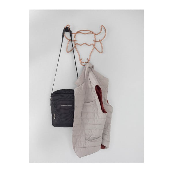 Appendiabiti da parete a forma di bufalo, larghezza 34 cm - Metaltex-image-1