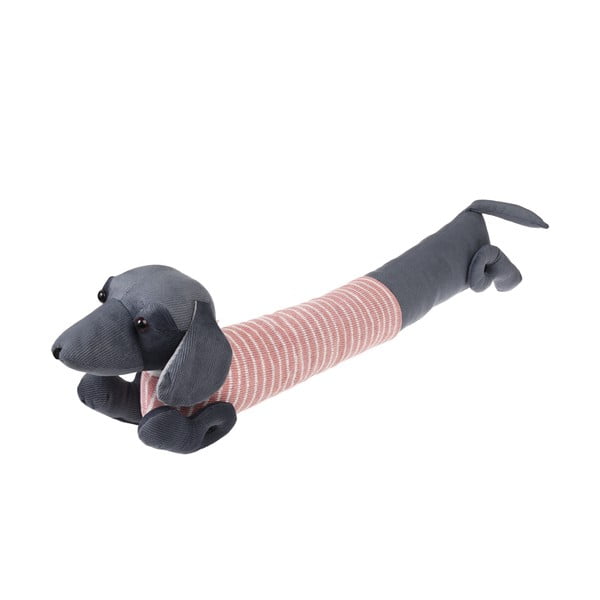 Paraspifferi per porta rosa/grigio 17x76 cm Sausage Dog – Rex London-image-3
