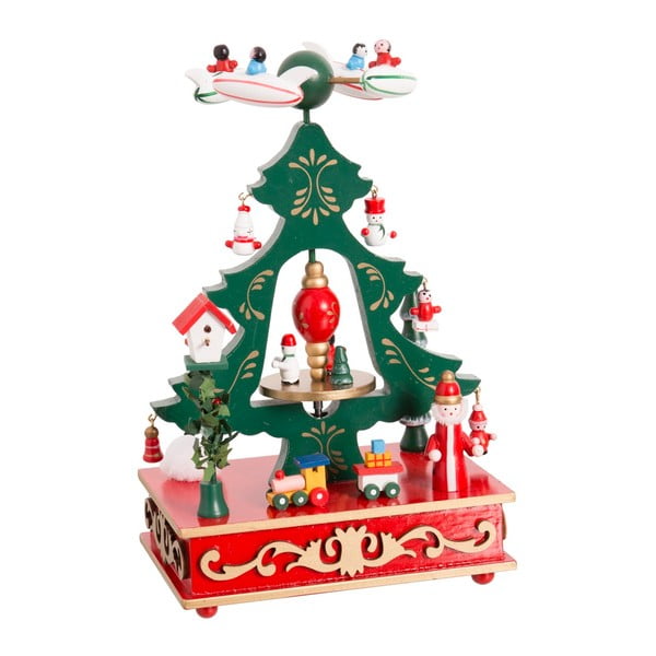 Figura musicale in legno (altezza totale 24 cm) Christmas Tree – Casa Selección