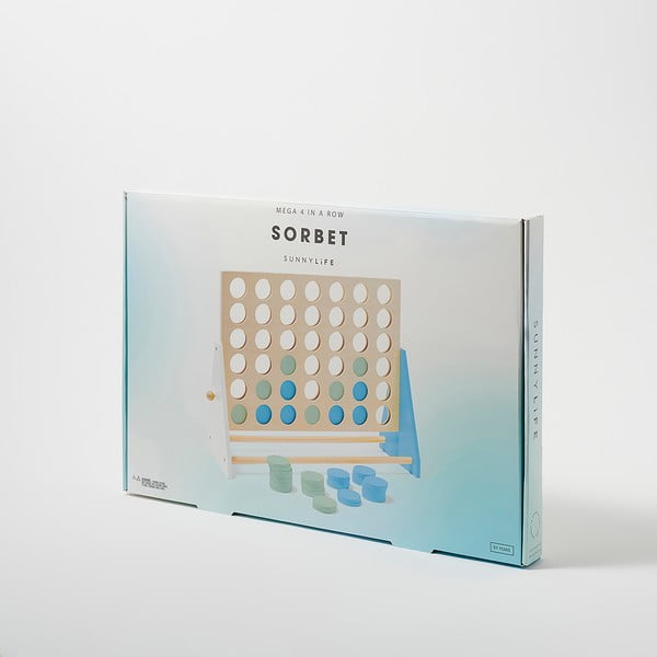 Gioco da tavolo in legno di pino massiccio Quattro in fila - Sunnylife-image-1